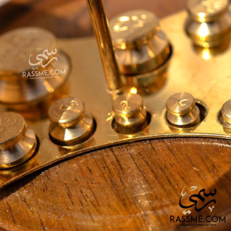Wooden Rounded Base Balance Weighing weights Justice Scale - Free Engraving