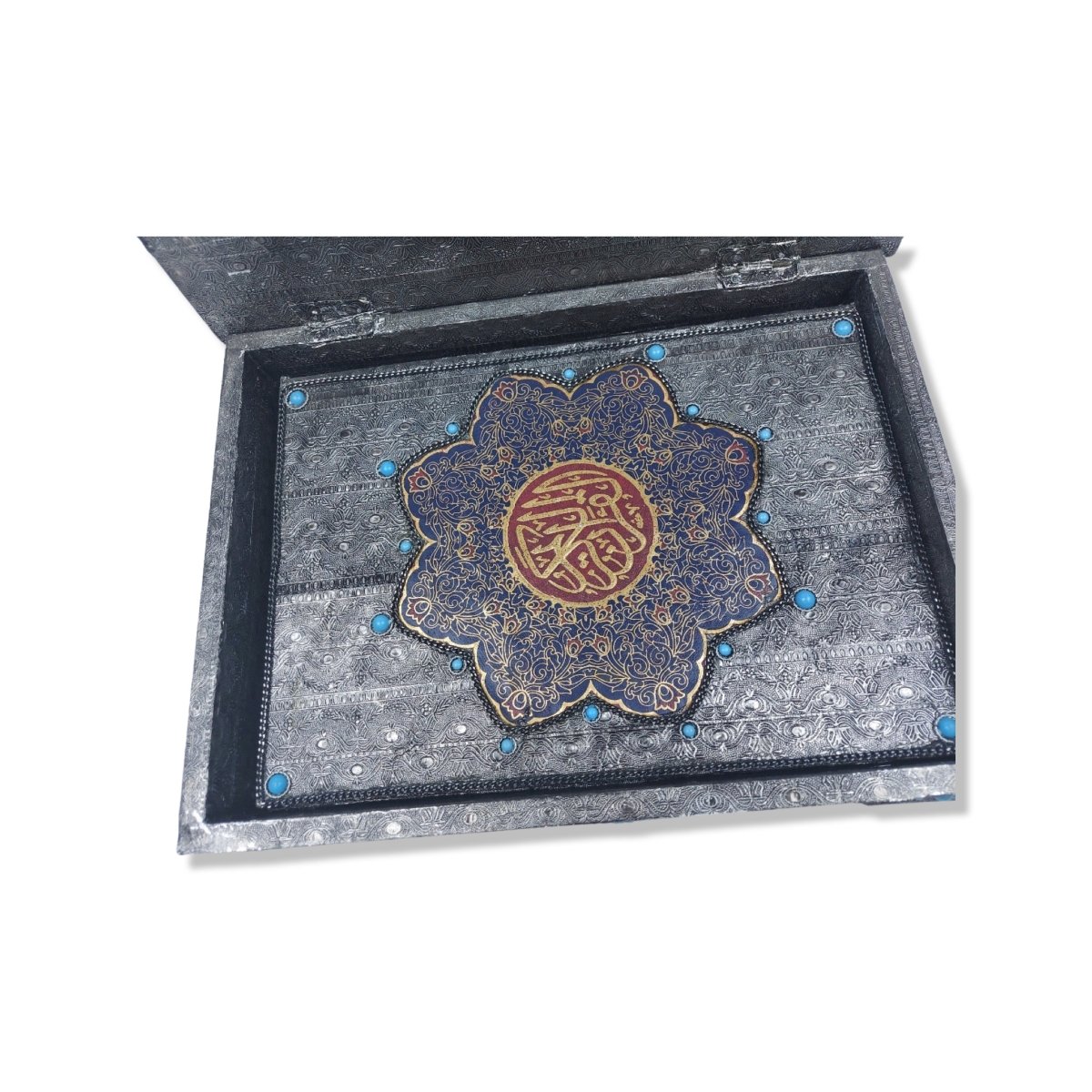 Wooden Silver Shell Holly Quran Box