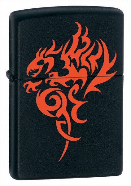 Zippo Lighter Dragon Black Matte - Zippo Lighters In Jordan