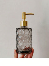 Luxury Glass Soap Dispenser with Stainless Steel Pump