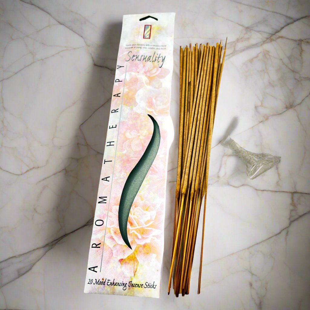 20 Incense Sticks Aromatherapy Mood Enhance Rose - STLESS