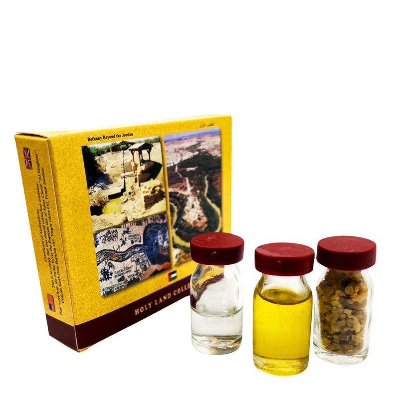 3 pcs Blessing Set Holy Oil Water Incense