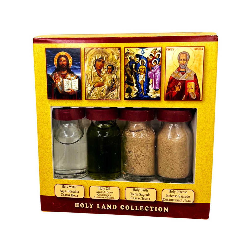 4 pcs Blessing Set Holy Oil Water Incense Soil - STLESS