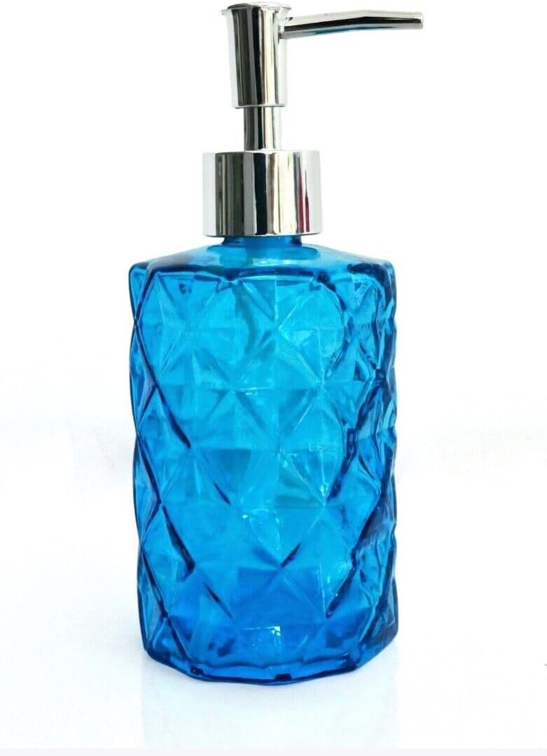 Luxury Glass Soap Dispenser with Stainless Steel Pump