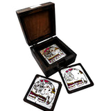 6 Coasters Set With Wooden Holder Elephant