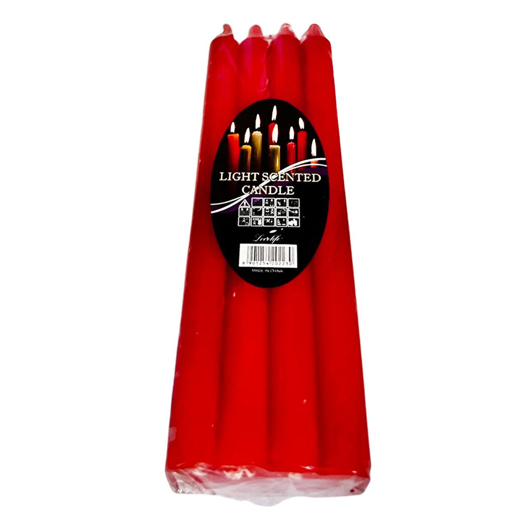 8 Candle Sticks Red - STLESS