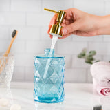 Luxury Glass Soap Dispenser with Stainless Steel Pump