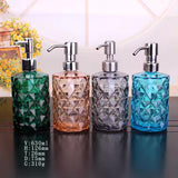 Luxury Glass Soap Dispenser with Stainless Steel Pump