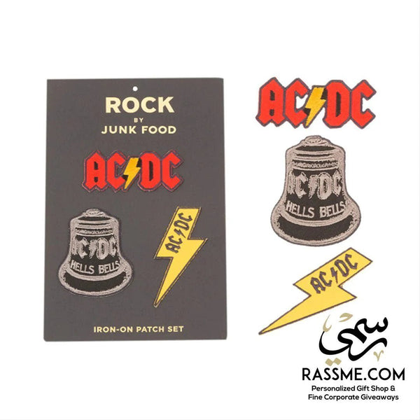 AC DC Iron On Patch Set 3 Pcs
