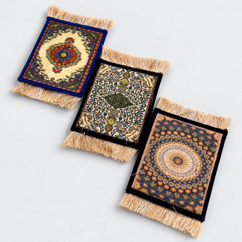 Arabian Rug coasters 3 Pcs