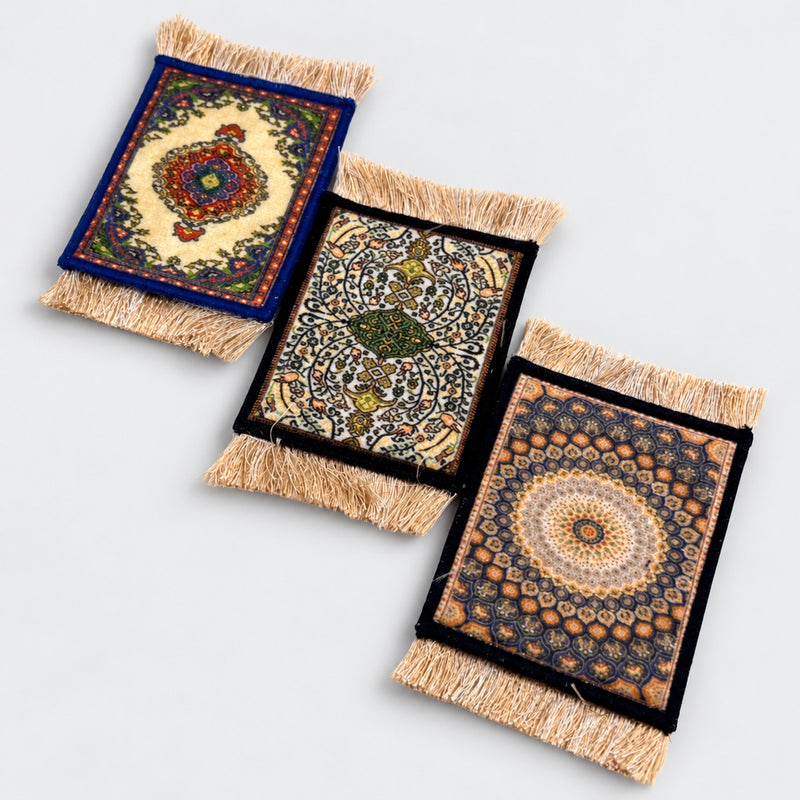 Arabian Rug coasters 3 Pcs