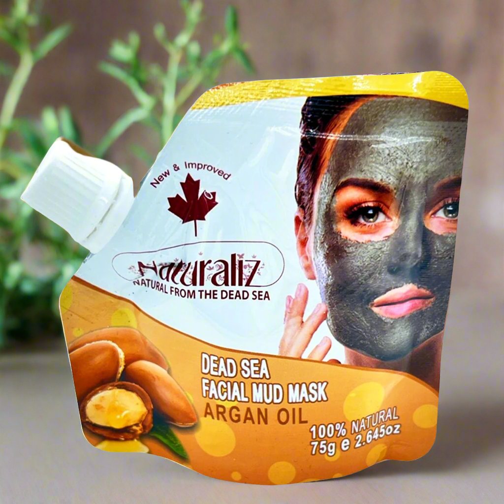 Argan Oil Naturals Dead Sea Mud Mask for Face, Body and hair for Acne, Blackheads - STLESS