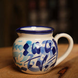 Blue Ceramic Pottery Set Handmade in Jordan