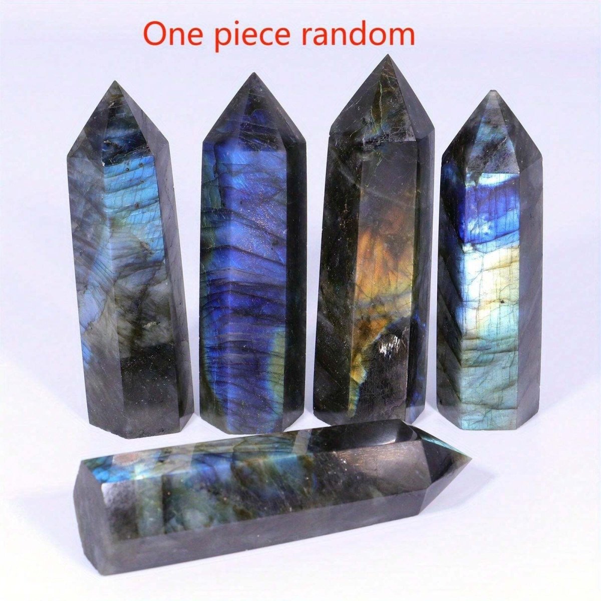 Blue Moonlight Natural Crystal Pillar, Natural Crystal Stone, Crystal Handicraft