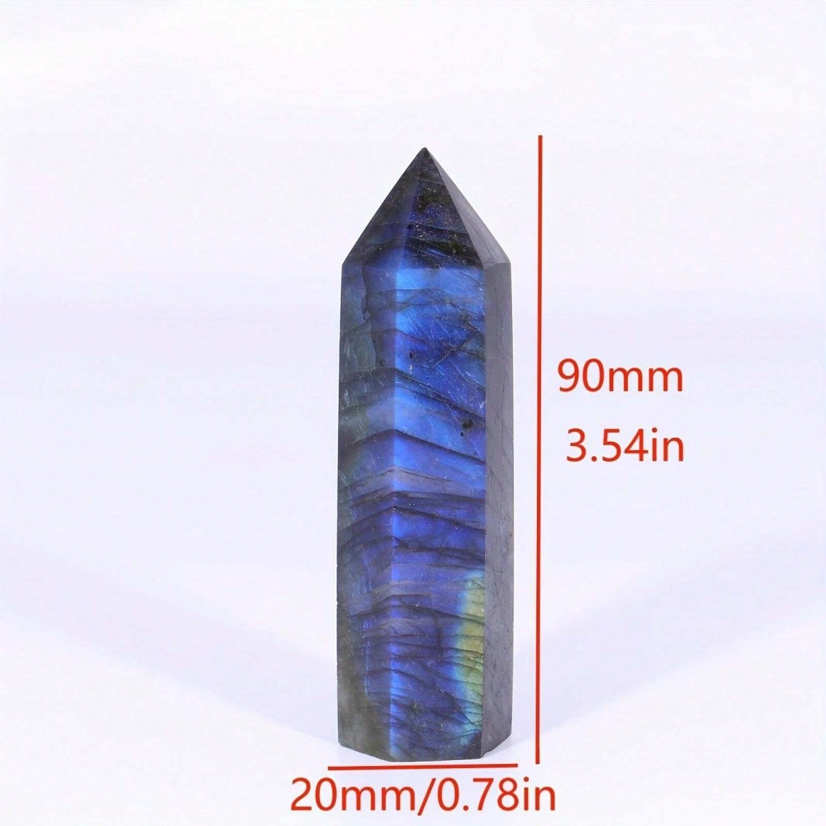 Blue Moonlight Natural Crystal Pillar, Natural Crystal Stone, Crystal Handicraft