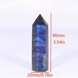 Blue Moonlight Natural Crystal Pillar, Natural Crystal Stone, Crystal Handicraft
