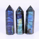 Blue Moonlight Natural Crystal Pillar, Natural Crystal Stone, Crystal Handicraft