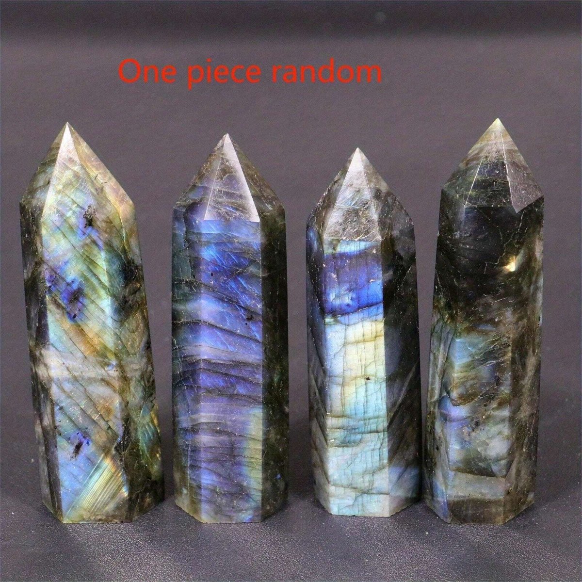 Blue Moonlight Natural Crystal Pillar, Natural Crystal Stone, Crystal Handicraft