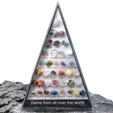 Box Specimens Of Natural Tiny Cute Crystal Agate Stones, Small Crystal Agate Stone, Crystal Sample Gift Box