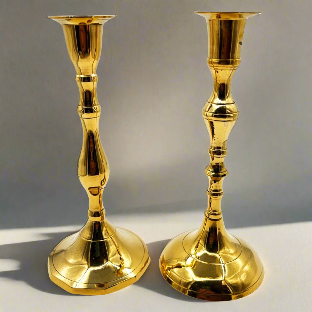 Candle Holder Brass Column
