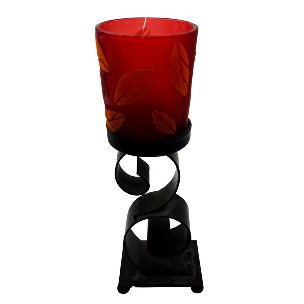 Candle Holder Dark Red Tower - STLESS