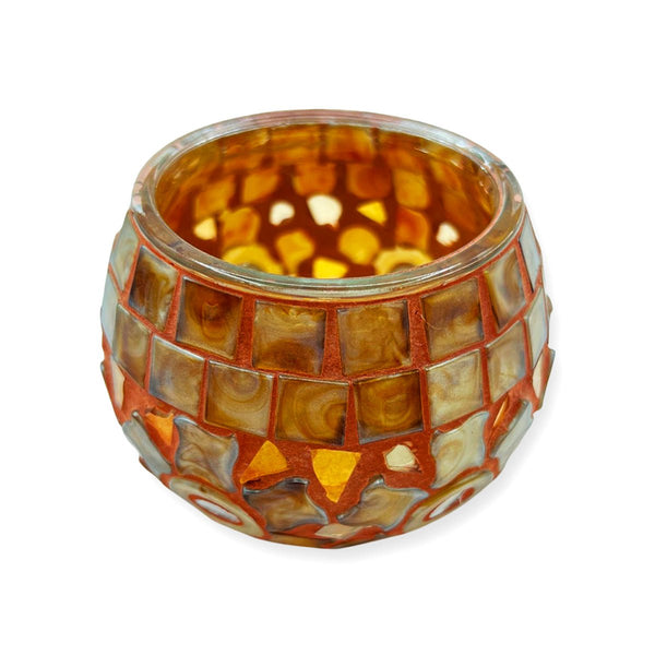 Candle Holder Glass Mosaics