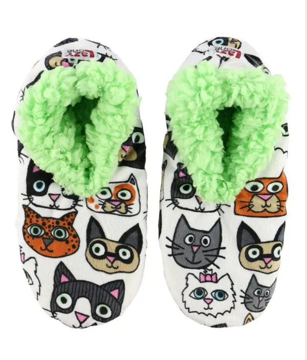 Catitude Fuzzy Feet Slipper Fur Cats non skid