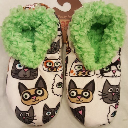 Catitude Fuzzy Feet Slipper Fur Cats non skid