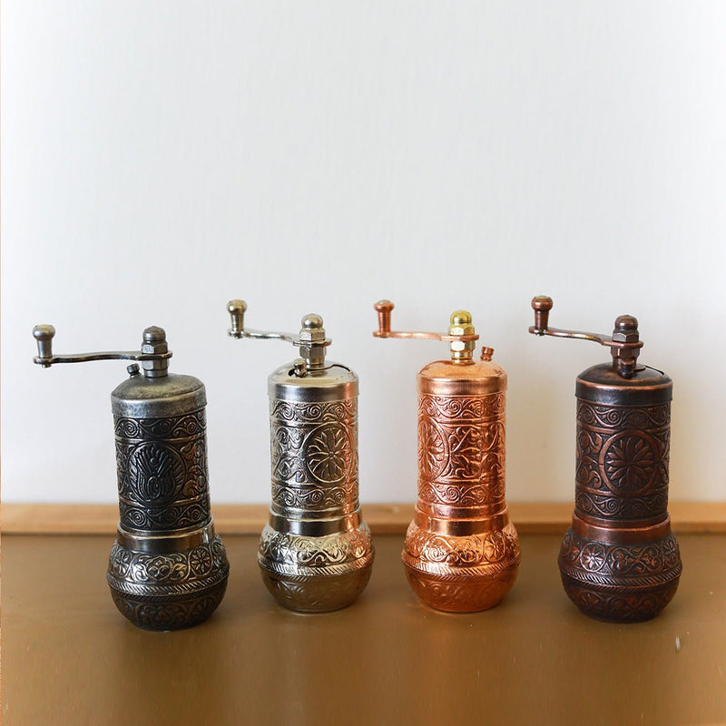 Coffee Grinder Mini White Metal