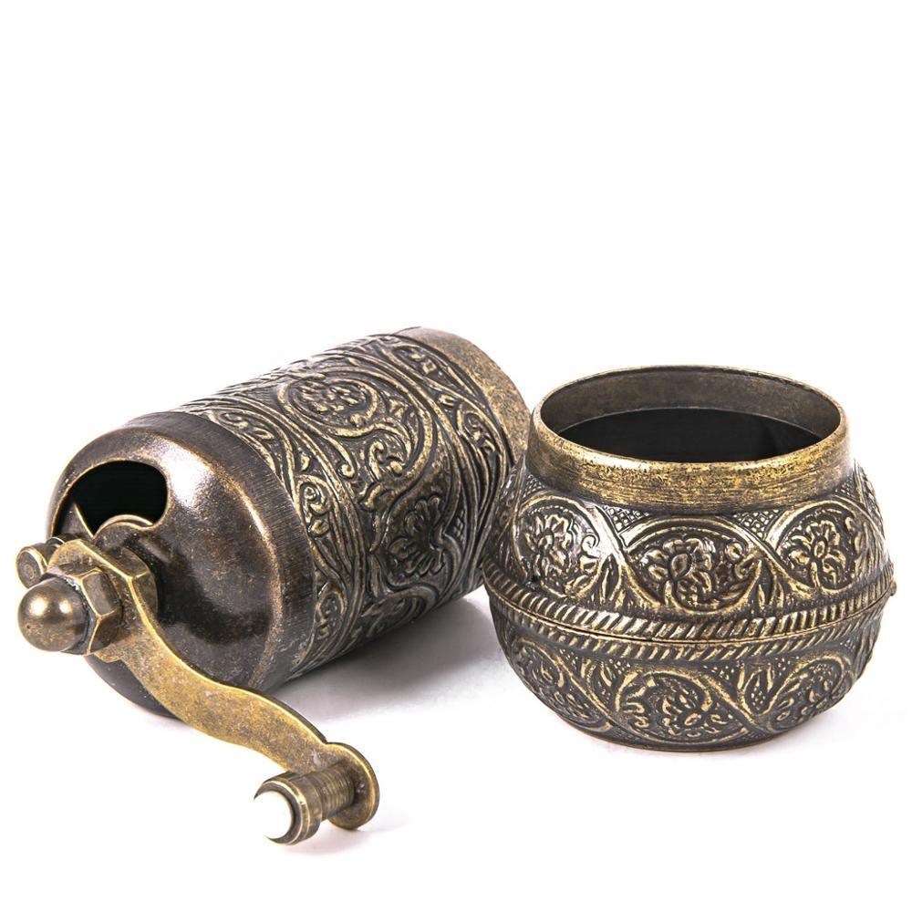 Coffee Grinder Mini White Metal