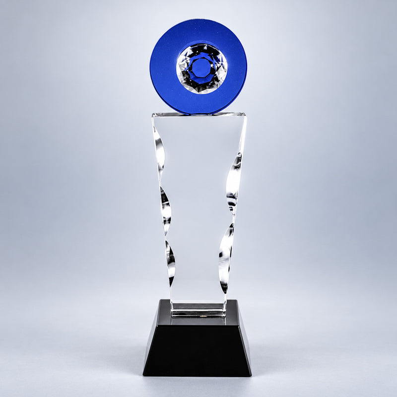 Plaque Eye Crystal - Free Hand Engraving