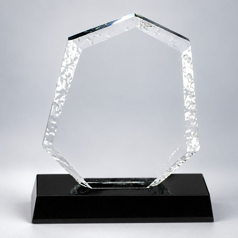 Plaque Seven Edges Crystal - Free Hand Engraving