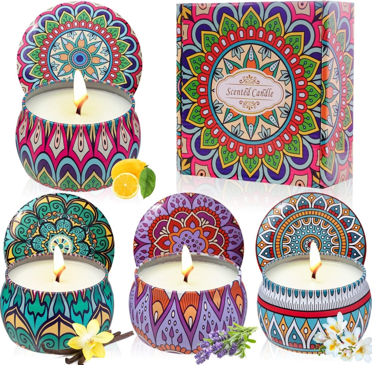 Diwali Matka Shaped Tin Box Tea Light Candles