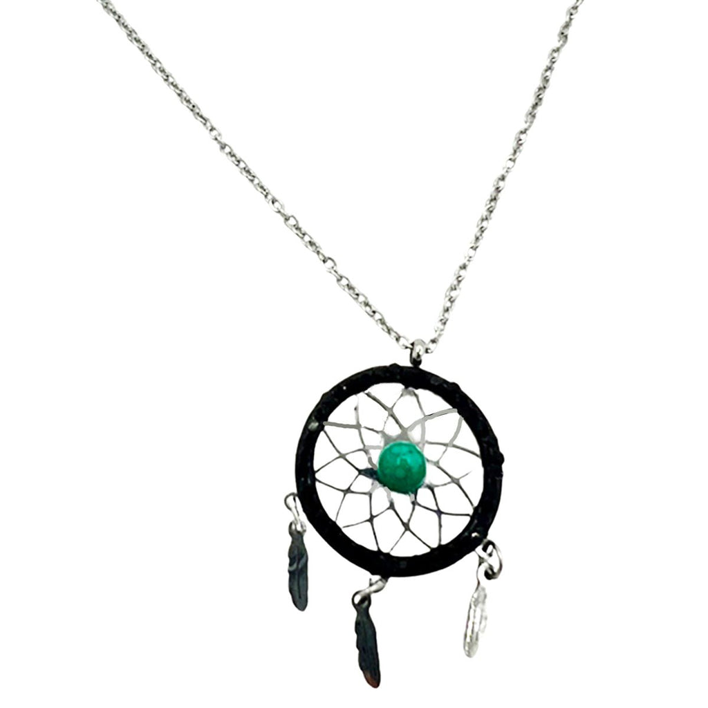 Dream Catcher Necklace With Zircon - STLESS