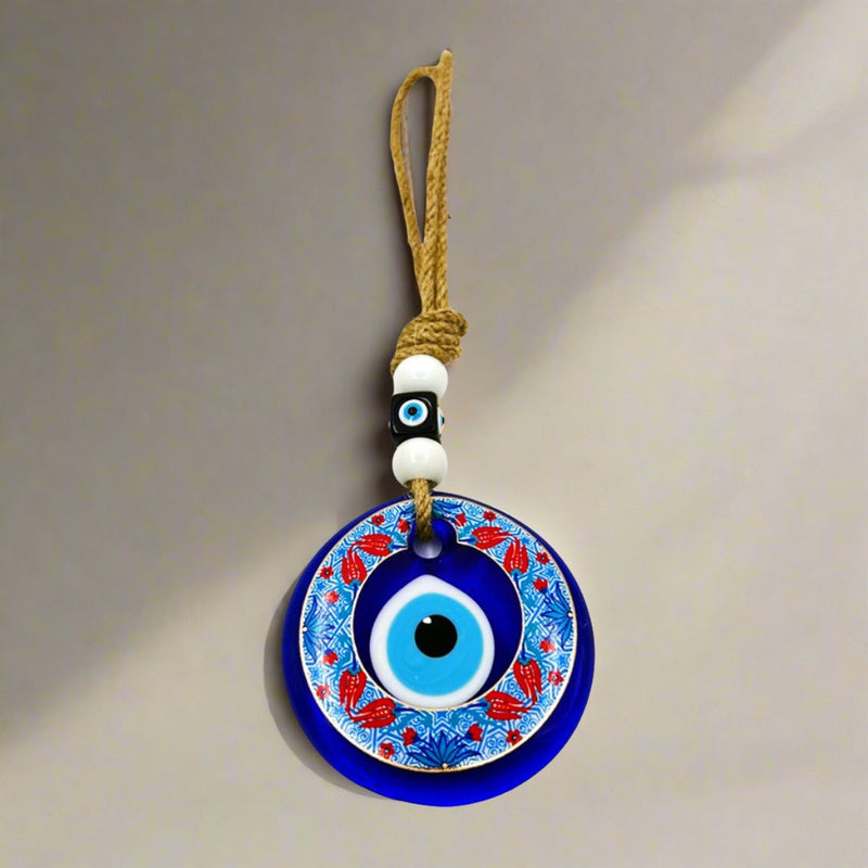 Evil Eye Blue Flowers