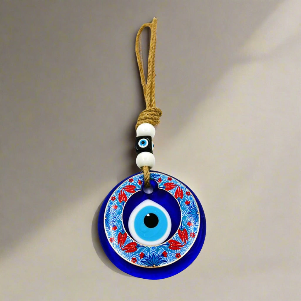 Evil Eye Blue Flowers - STLESS