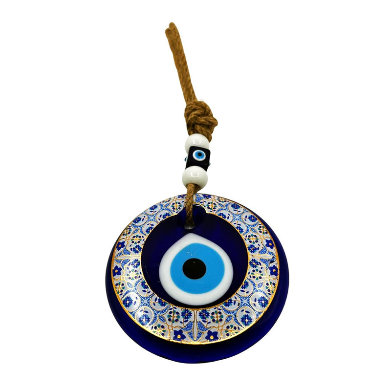 Evil Eye Dark Blue Floral
