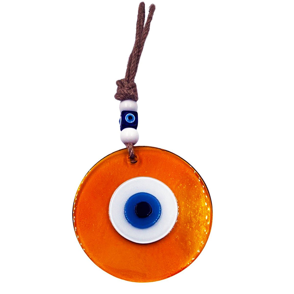 Evil Eye Transparent Circle Orange - STLESS