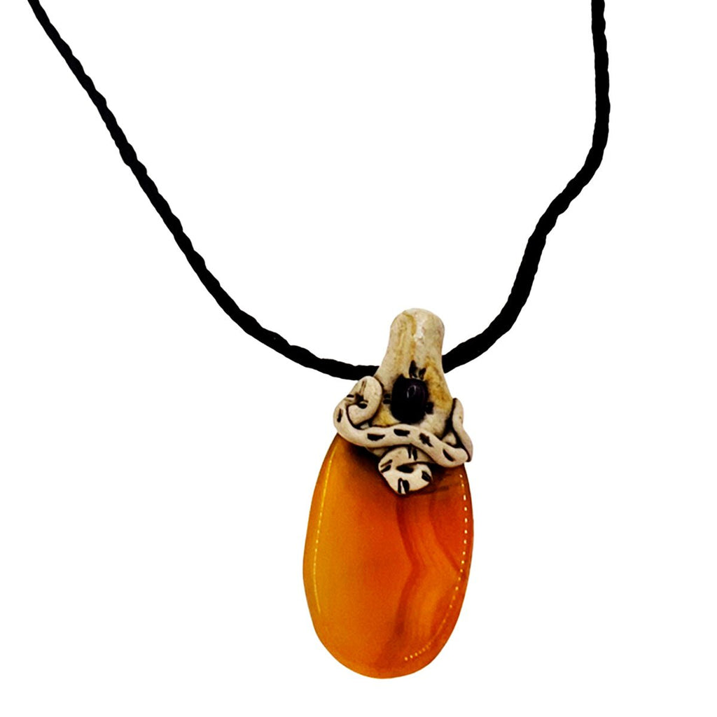 Gemstone Amber Necklace - STLESS