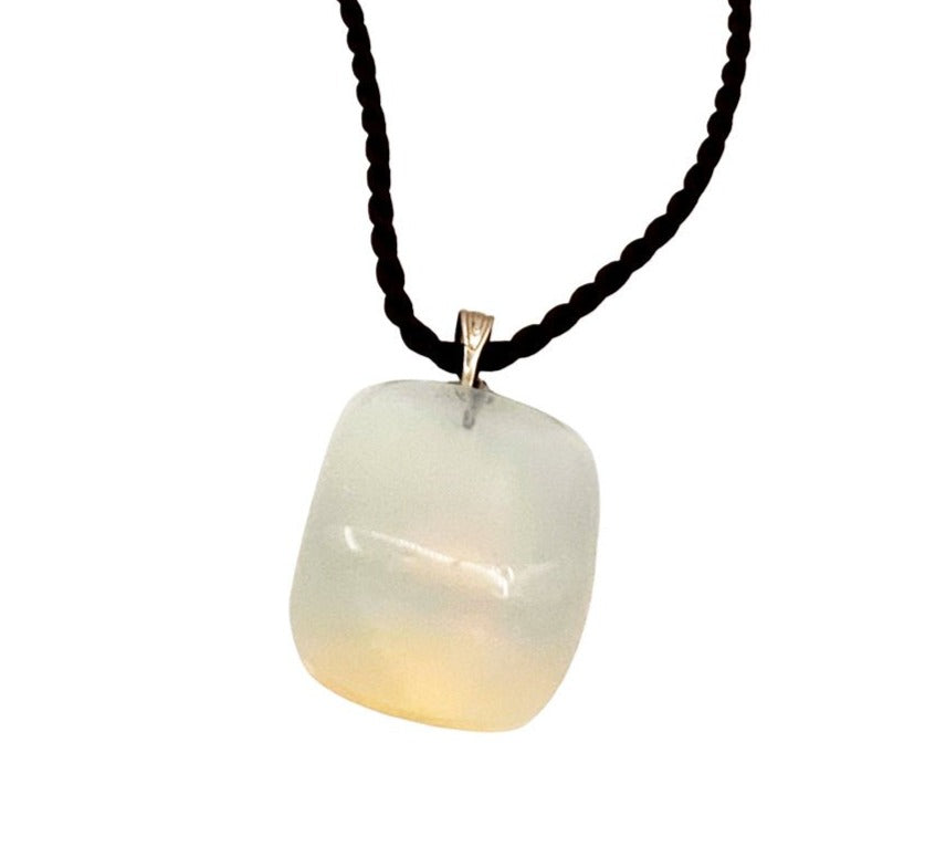 Gemstone Stone Necklace Opal - STLESS