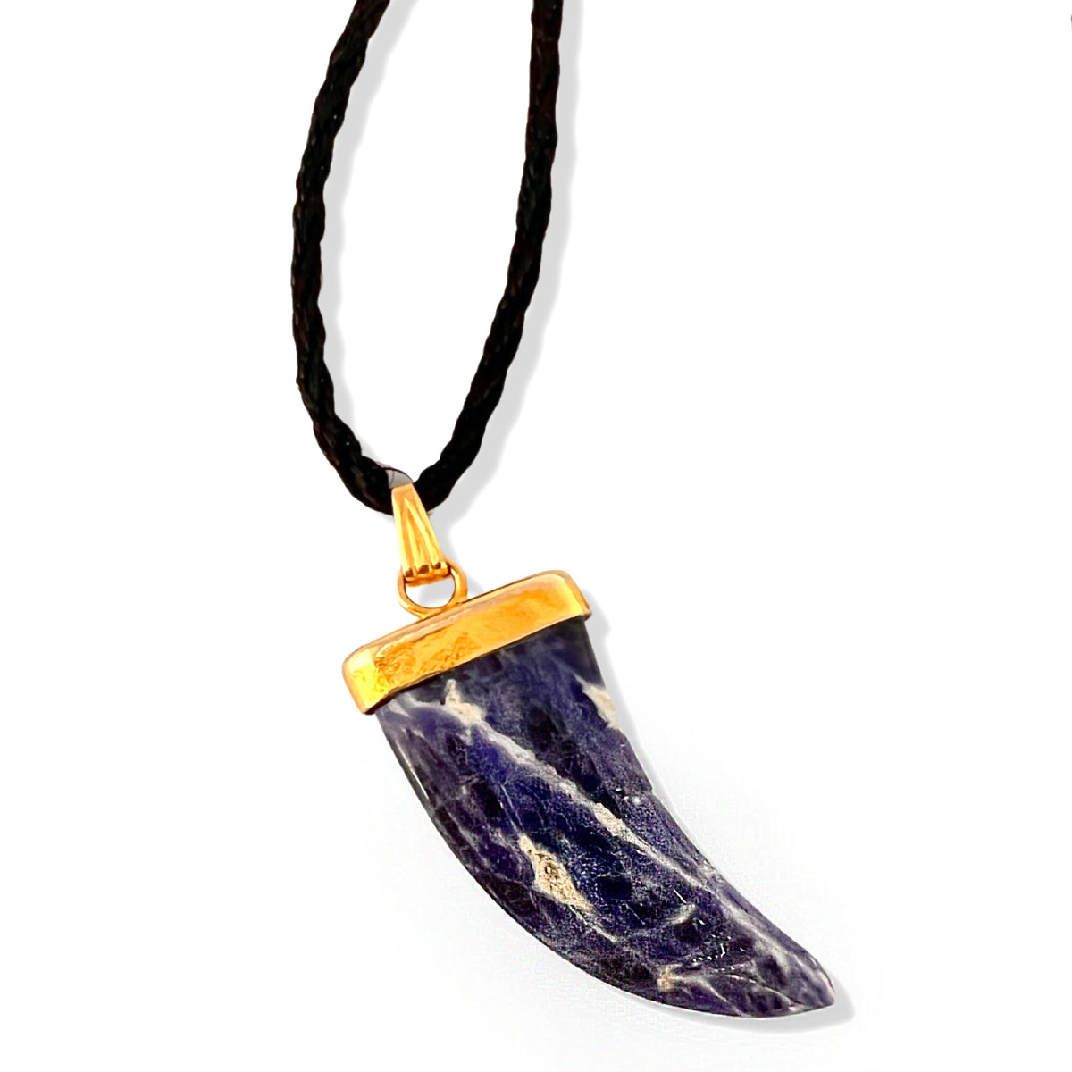 Gemstone Wolf Fang Necklace