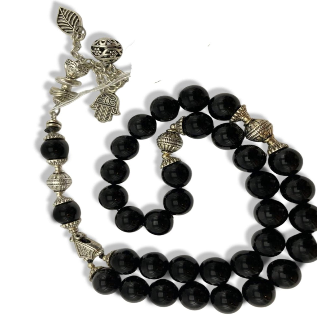 Genuine Onyx Stone Worry Beads Prayer Beads