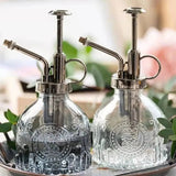Glass Watering Spray Bottle Vintage