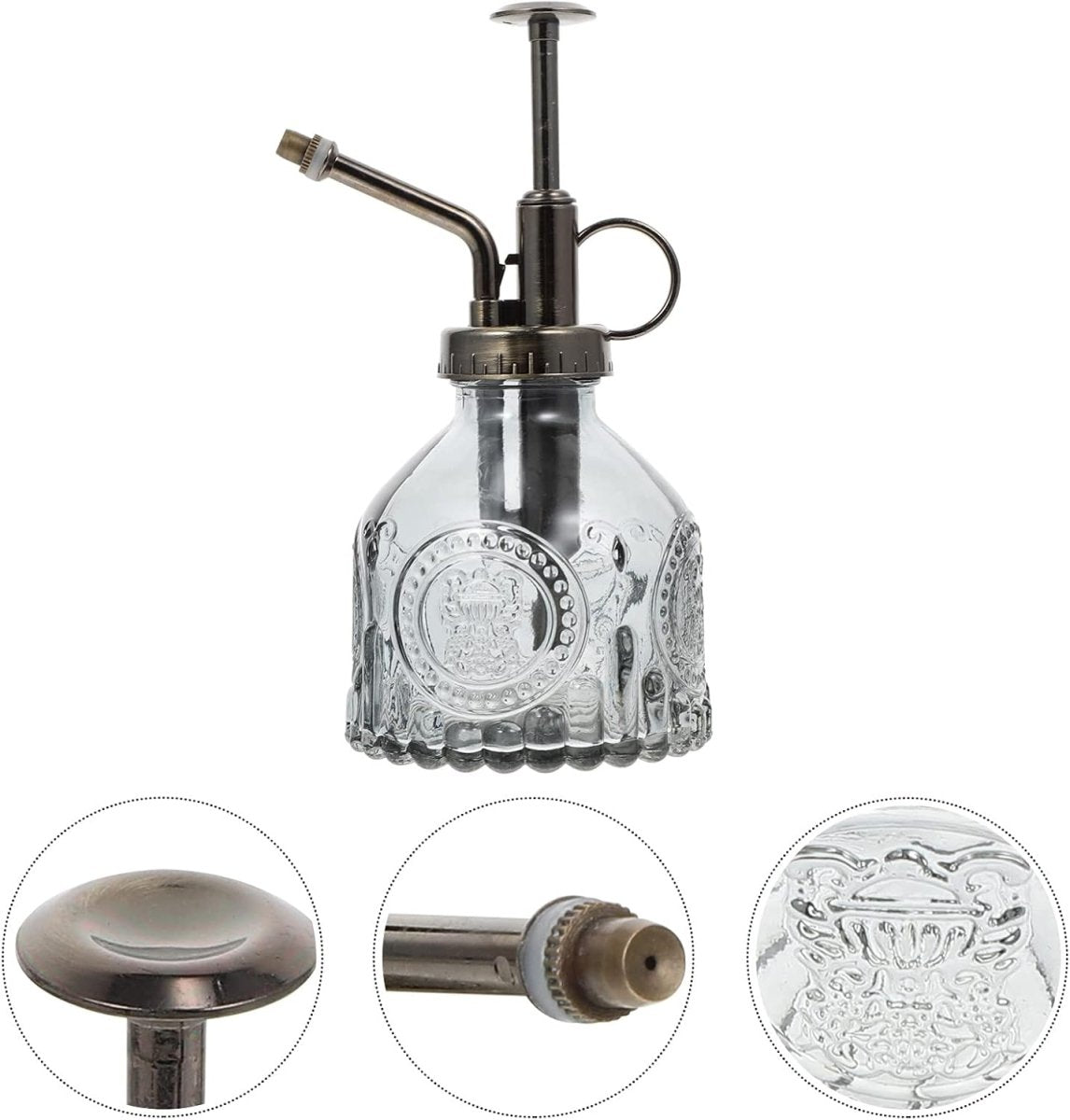 Glass Watering Spray Bottle Vintage