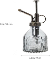 Glass Watering Spray Bottle Vintage