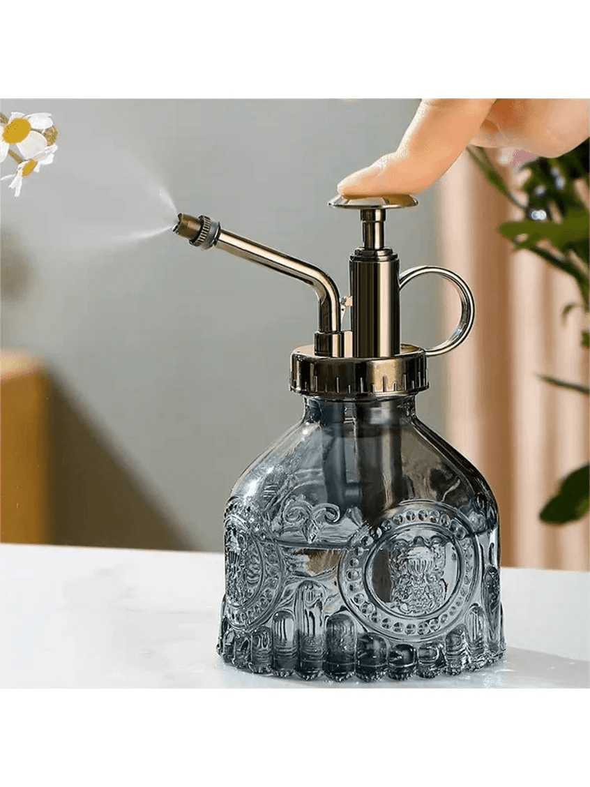 Glass Watering Spray Bottle Vintage
