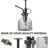 Glass Watering Spray Bottle Vintage