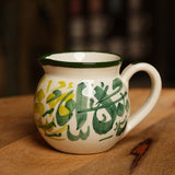 Green Ceramic Pottery Set Handmade in Jordan