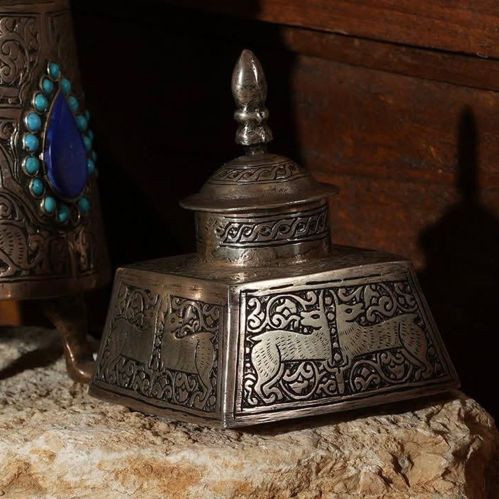 Handcrafted Genuine Silver Arabian Box