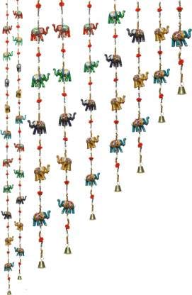 Handicrafts Indian Fabric Hanging Elephants String decoration